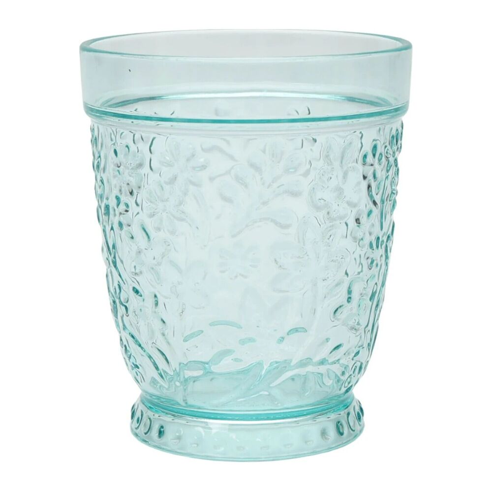 Pioneer Woman Floral Field Tritan Tumblers 2-pc 16 Oz Aqua Blue 4.5 x 3.75-inch